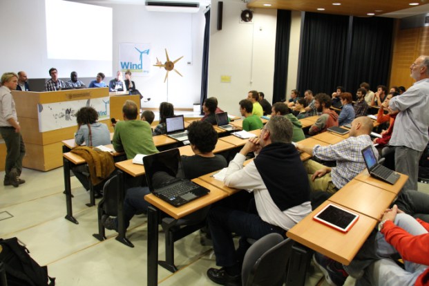 Presentations at the NTUA library conference room